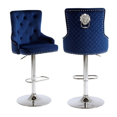 Hoker barowy,do kuchni, salonu, pokoju, elegancki ROYAL VELVET NIEBIESKI SL