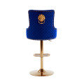 Hoker barowy,do kuchni, salonu, pokoju, elegancki ROYAL VELVET NIEBIESKI GL