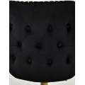 Hoker barowy,do kuchni, salonu, pokoju, elegancki LORD VELVET CZARNY GL