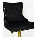 Hoker barowy,do kuchni, salonu, pokoju, elegancki LORD VELVET CZARNY GL